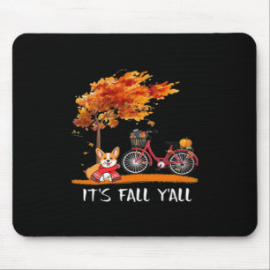 Det är Fall Y'all Cardigan Hund Autumn Design Funn Musmatta