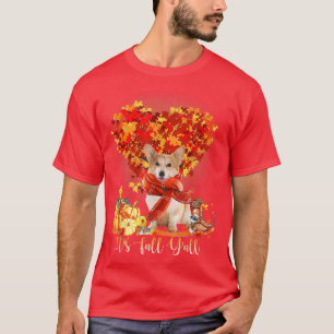 Det är Fall Y'all Corgi Hundälskares Thanksgiving T Shirt
