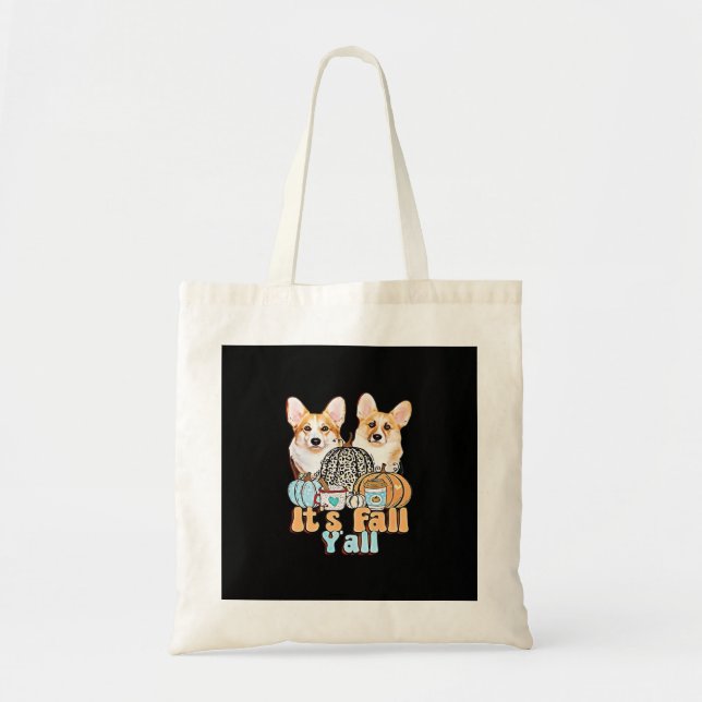 Det är Fall Y'all Corgis Unique Aesthetic Tygkasse (Framsidan)