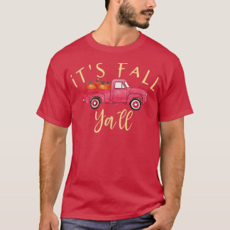Det är Fall Ya'll Cute Autumn Pumpkin Lastbil T Shirt