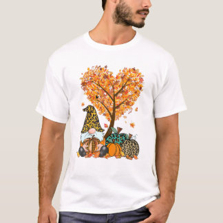 Det är Fall Y'all Cute Gnomes Pumpkin Autumn Träd  T Shirt
