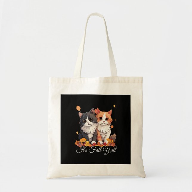 Det är Fall Y'all Cute Kittens Tygkasse (Framsidan)