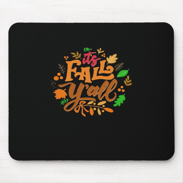 Det är Fall Y'all Essential Retro Classic Musmatta (Framsidan)