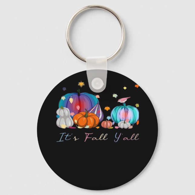 Det är Fall Y'all Funny Magic Halloween Pumpkin Th Nyckelring (Framsida)