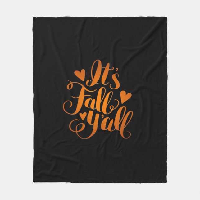 Det är Fall Y'all! Funny offert Fleecefilt (Framsidan)