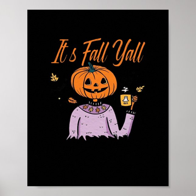 Det är Fall Y'all Funny Poster (Framsidan)