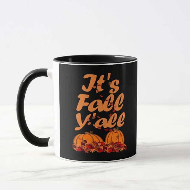 Det är Fall Y'all Funny Quote Mugg (Vänster)
