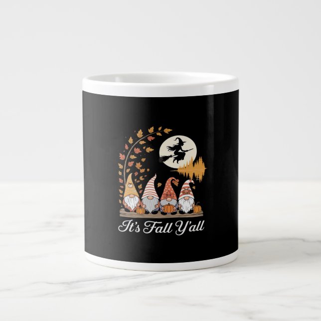 Det är Fall Y'all Gnomes Autumn Fall Jumbo Mugg (Framsidan)