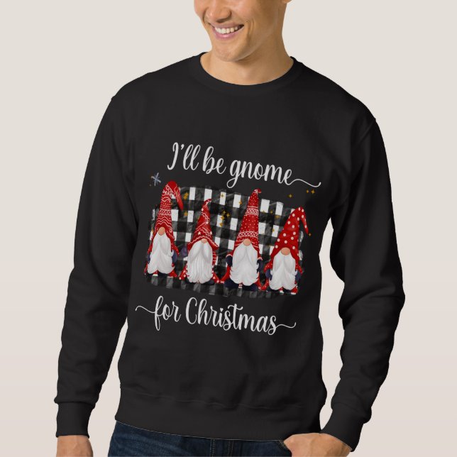 Det är Fall Y'all Gnomes - Lycklig Fall Y'all Hall Lång Ärmad Tröja (Framsida)