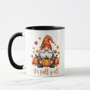 Det är Fall Y'all Gnomes Pumpkin Autumn Thanksgivi Mugg