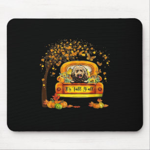 Det är Fall Y'all Goldendoodle Thanksgiving Pumpki Musmatta