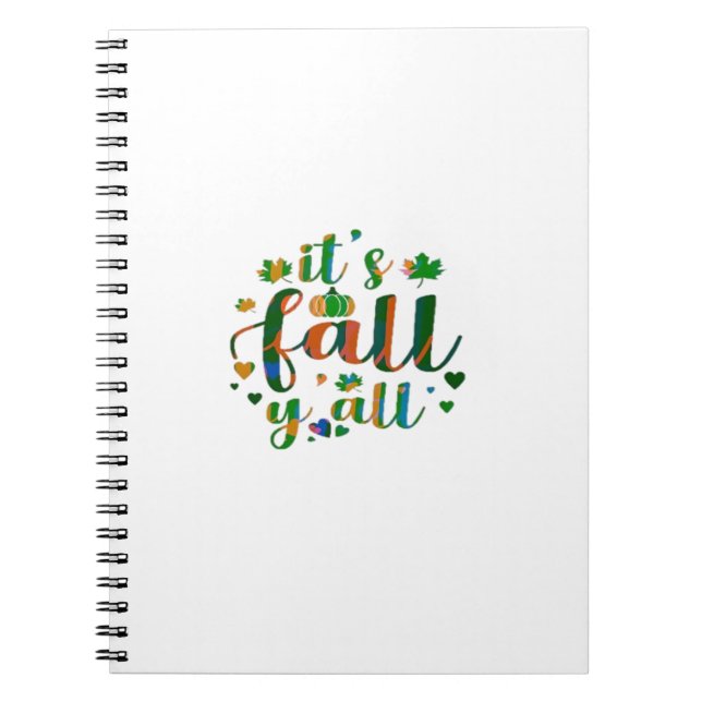 Det är Fall Y'all Graphic Stil Anteckningsbok (Framsidan)