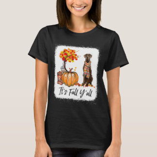 Det är Fall Y'All Great dane Hundälskare Thanksgiv T Shirt
