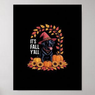 Det är Fall Y'all Halloween Thanksgiving Funny Quo Poster