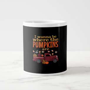 Det är Fall Y'all, Hej Autumn Pumpkin Jumbo Mugg