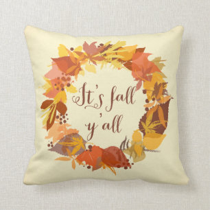 Det är Fall Y'all Höst löv'all Wand Pillow Kudde