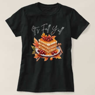 Det är Fall Y'all | Höstsäsong | Pumpkin Black T Shirt