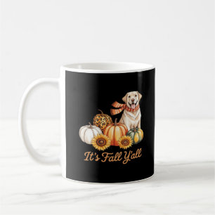 Det är Fall Y'all Hund Leopard Pumpkin Fall-Kreati Kaffemugg