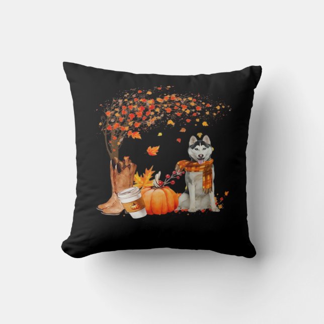 Det är Fall Y'all Hund Thanksgiving Halloween Aest Kudde (Framsida)