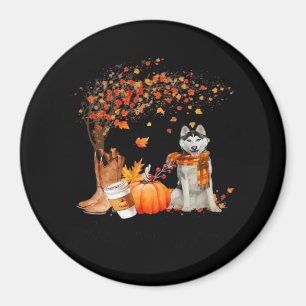 Det är Fall Y'all Hund Thanksgiving Halloween Aest Magnet