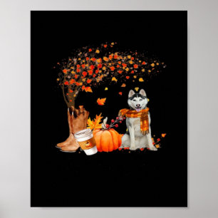 Det är Fall Y'all Hund Thanksgiving Halloween Aest Poster