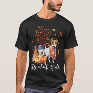 Det är Fall Y'all Jack Russell Terrier Hund Pumpki T Shirt