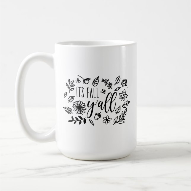 Det är Fall Y'all Kaffemugg (Vänster)