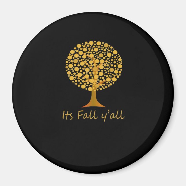 Det är Fall Y'all Minimal Clean Magnet (Framsidan)
