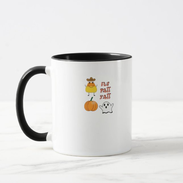 Det är Fall Y'all Minimal Clean Mugg (Vänster)