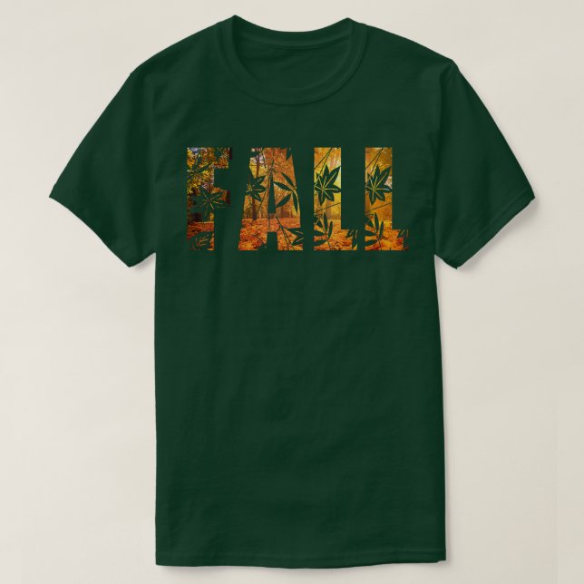 Det är Fall Y'all Ord Autumn Höst löv Tee (Design framsida)