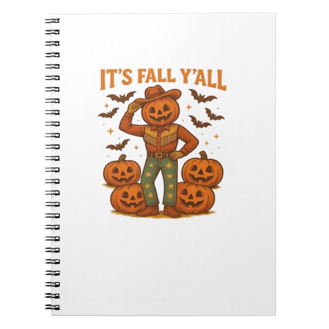 Det är Fall Y'all Pumpkin Anteckningsbok (Framsidan)