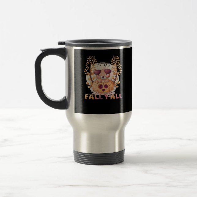 Det är Fall Y'all Pumpkin Autumn Halloween Cat Fal Resemugg (Vänster)