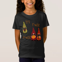 Det är Fall Y'all Pumpkin Gnome Autumn Träd T Shirt