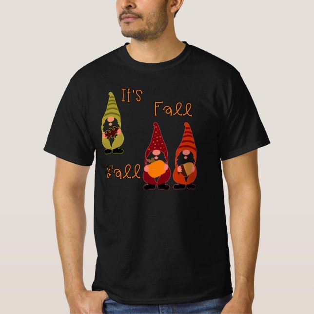 Det är Fall Y'all Pumpkin Gnome Autumn Träd T Shirt (Framsida)
