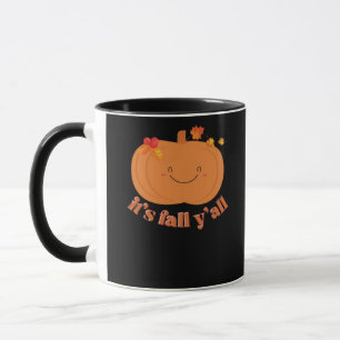 Det är Fall Y'all Pumpkin Retro Classic Mugg