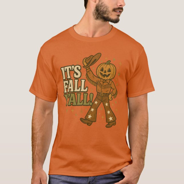Det är Fall Y'all Pumpkin T Shirt (Framsida)