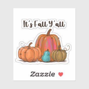Det är Fall Y'all Pumpkins Klistermärken