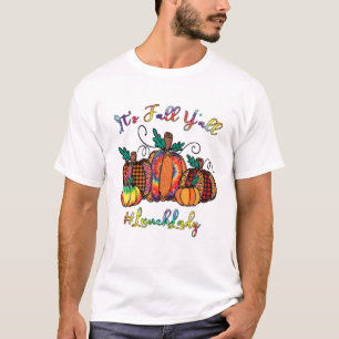 Det är Fall Y'all Pumpkins Lunch Dam Tie Dye Leopa T Shirt
