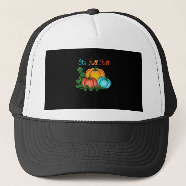 Det är Fall Y'all Pumpkins Retro Graphic Keps (Framsida)