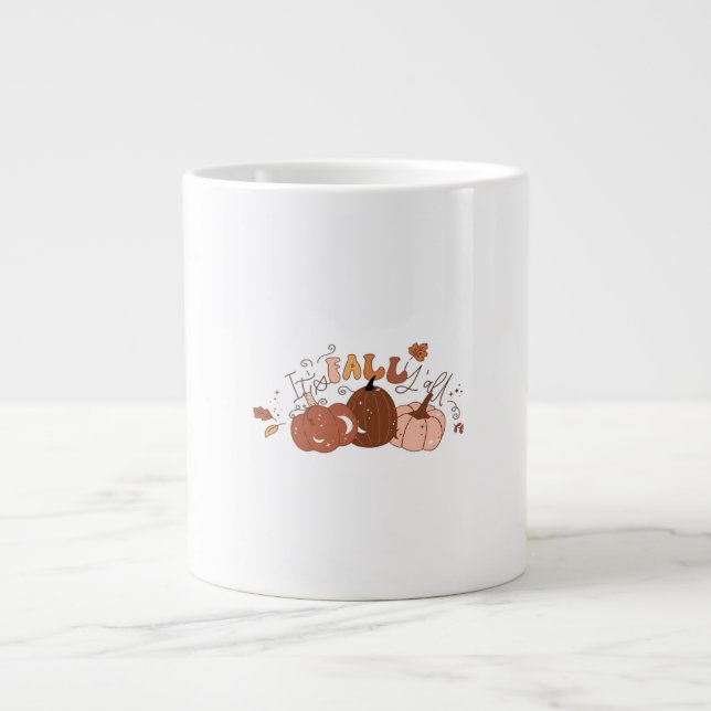 Det är Fall Y'all Retro Classic Jumbo Mugg (Framsidan)