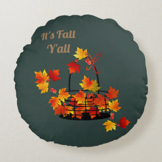 Det är Fall Y'all Rund Kudde
