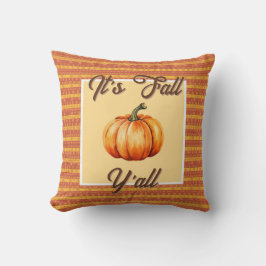 Det är Fall Y'all - Rustic Pumpkin Harvest Kudde