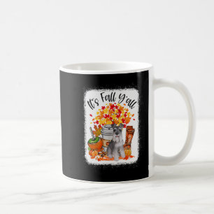 Det är Fall Y'all Schnauzer Hund Halloween Thanksg Kaffemugg