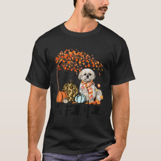 Det är Fall Y'All Shih Tzus Hund älskare Pumpkin H T Shirt