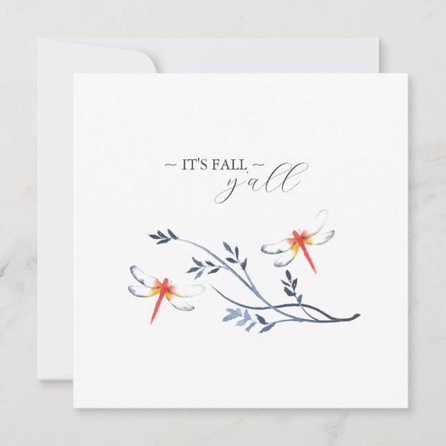Det är Fall Y'all Thanksgiving Cards Inbjudningar (Framsida)