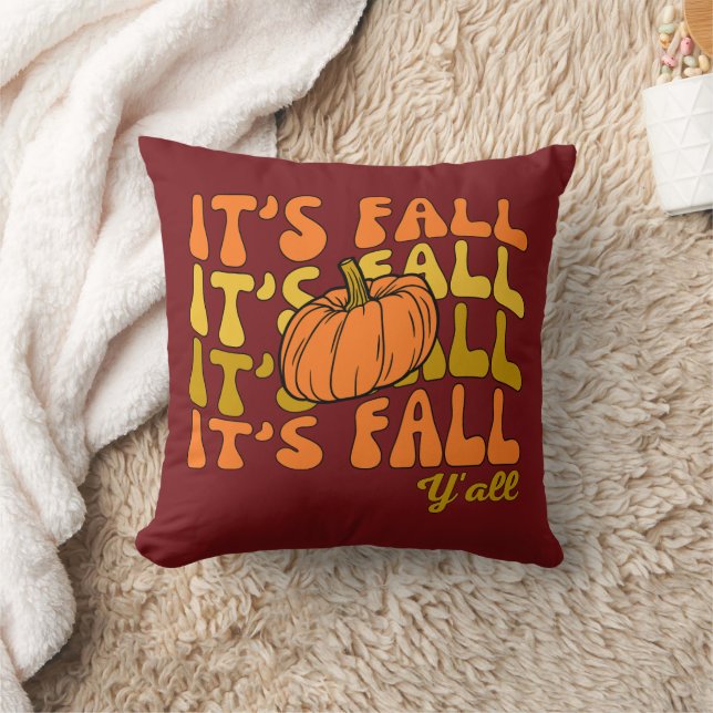 Det är Fall Y'all Thanksgiving Kudde (Filt)