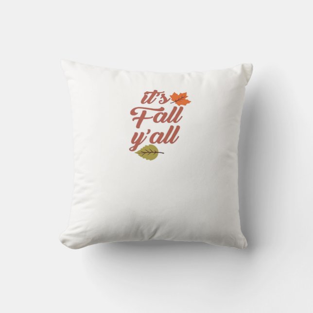 Det är Fall Y'all Trendig Memine Kudde (Framsida)