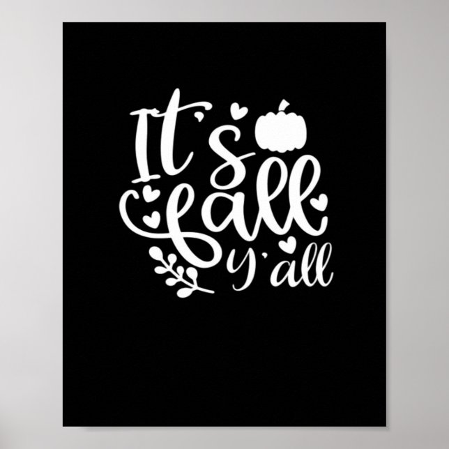 Det är Fall Y'all! Trendigets grafik Poster (Framsidan)
