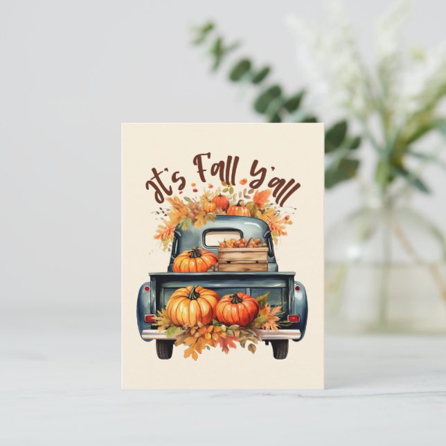 Det är Fall Y'all Vykort (Stående Fram)