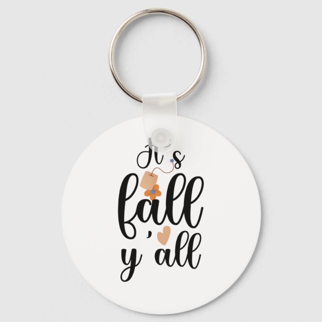Det är fallande för alla, Cute Teabag Nyckelring (Framsida)